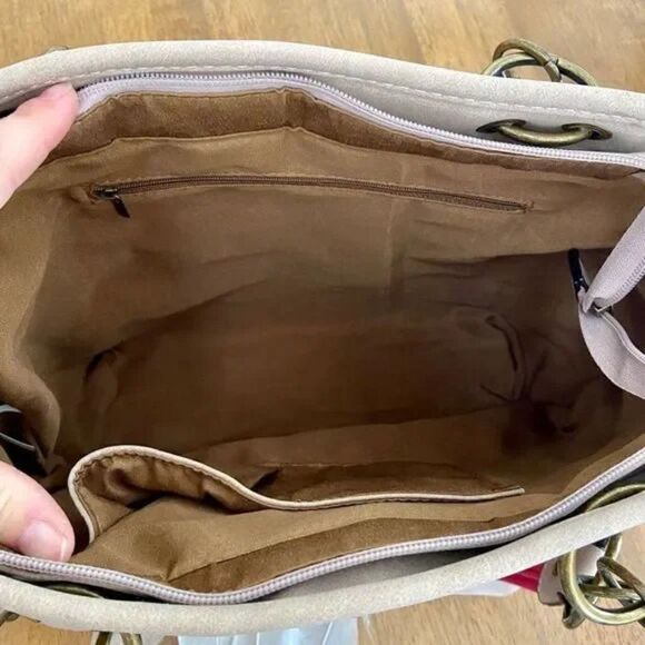 Boho Dreamcatcher Handbag Rustic Western Studded Shoulder Purse Bag - Picture 10 of 15